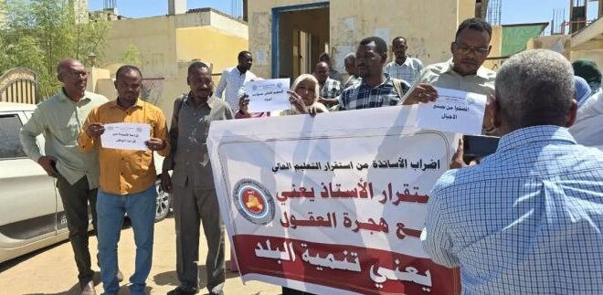 أساتذة الجامعات السودانية يُنفذون إضراباً عن العمل لتدني الرواتب