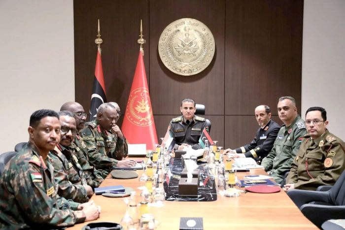 السودان – الجيش السوداني يعزز تعاونه العسكري مع سلطات غرب ليبيا. النمروش وصابر يبحثان توسيع البرامج التدريبية وتبادل الخبرات